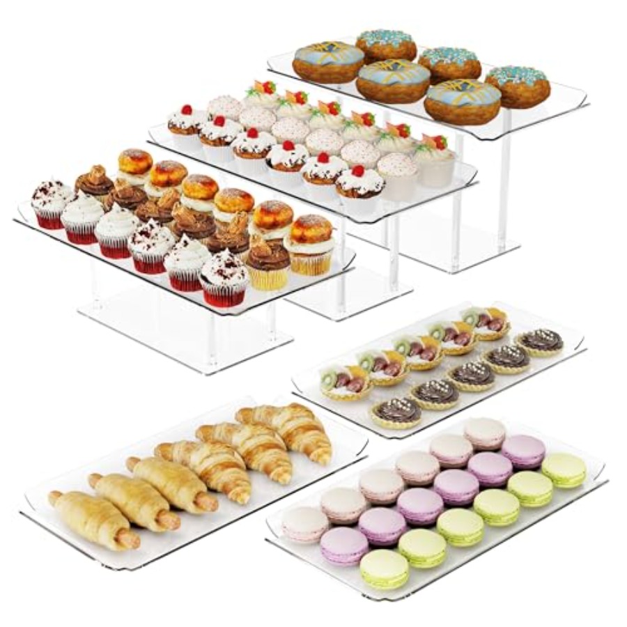 6 Pack Dessert Table Display S - Display Risers Set ulasan dan harga