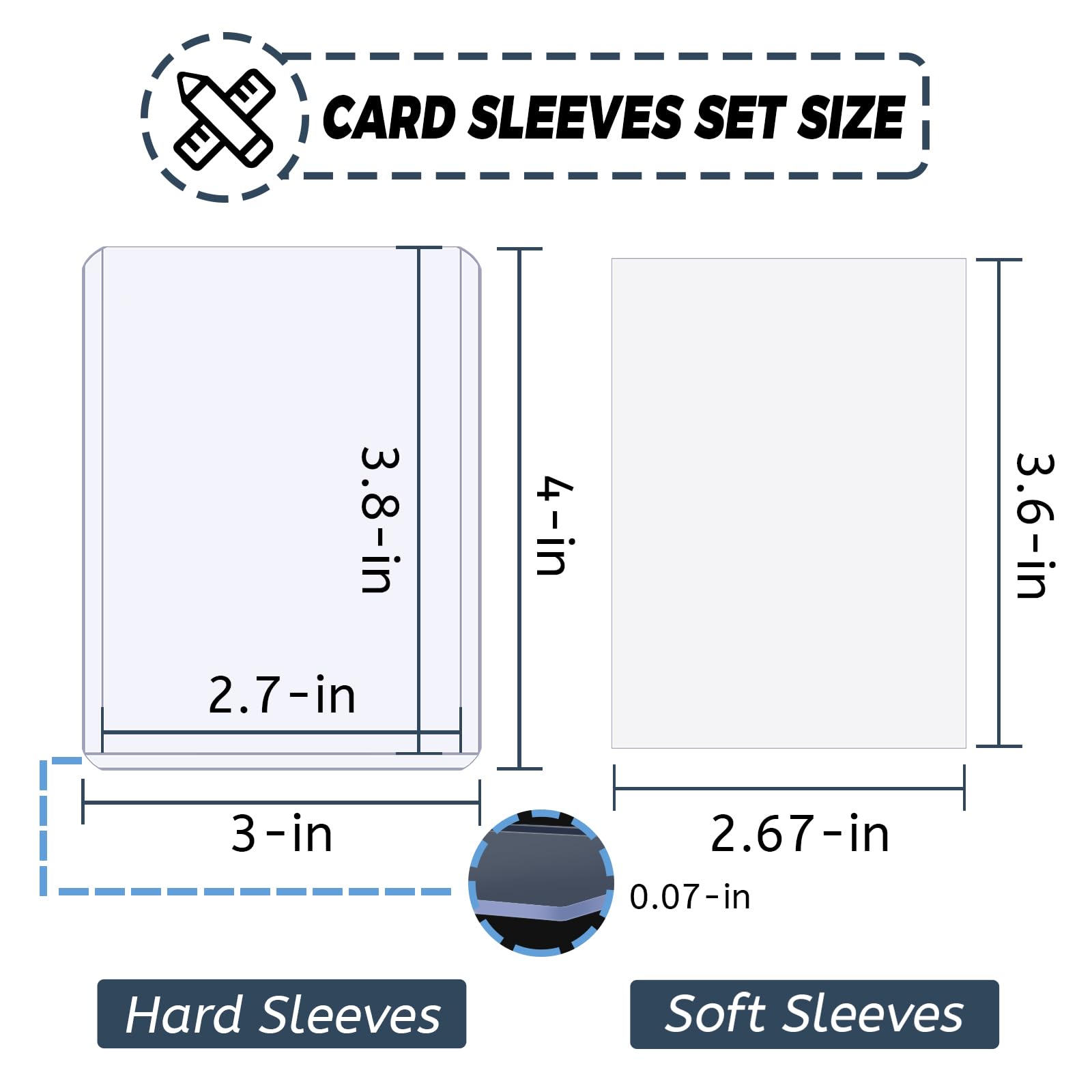 100-300pcs Card Sleeves Hard S - Card Penny Sleeve ulasan dan harga