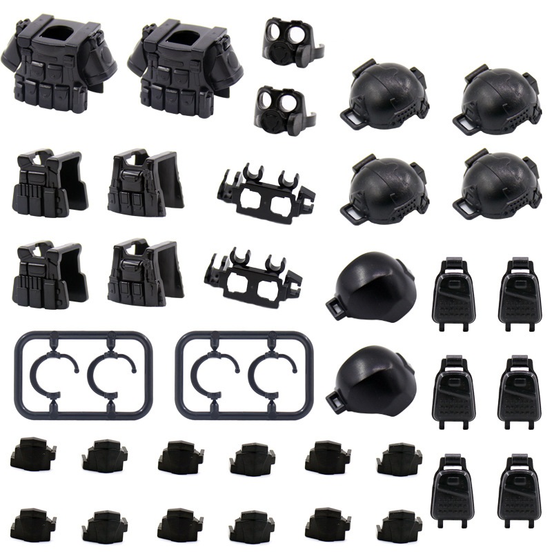 MOC Military Weapons SWAT City - Lego Minifigure Holder ulasan dan harga