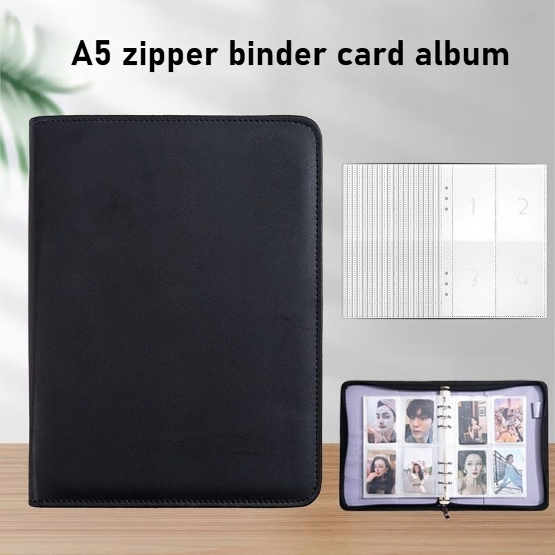 A5 PU Leather Zipper Card Bind - Pokemon Binder Card ulasan dan harga