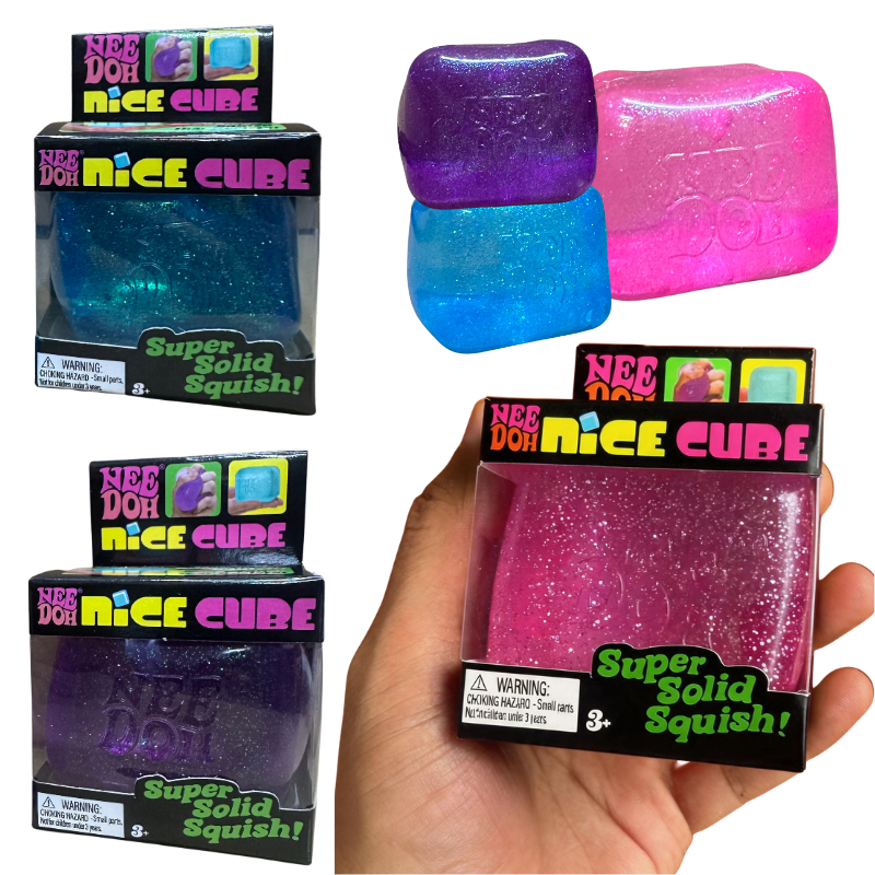 Schylling Nee Doh Glitter Cube - Fidget Cube Original ulasan dan harga