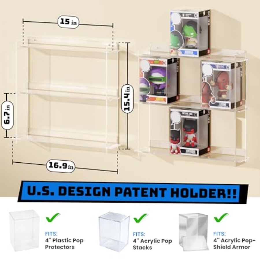 Wall Display Shelves Compatibl - Pop Display Shelf ulasan dan harga