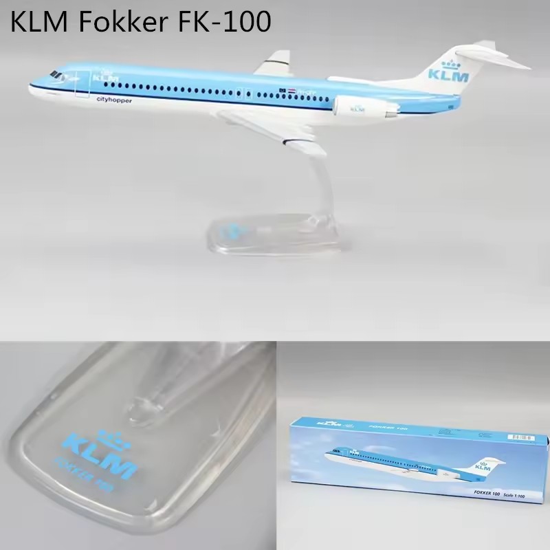 1/100 Scale Air /KLM FK-100/SM - Model Airplane Plastic ulasan dan harga
