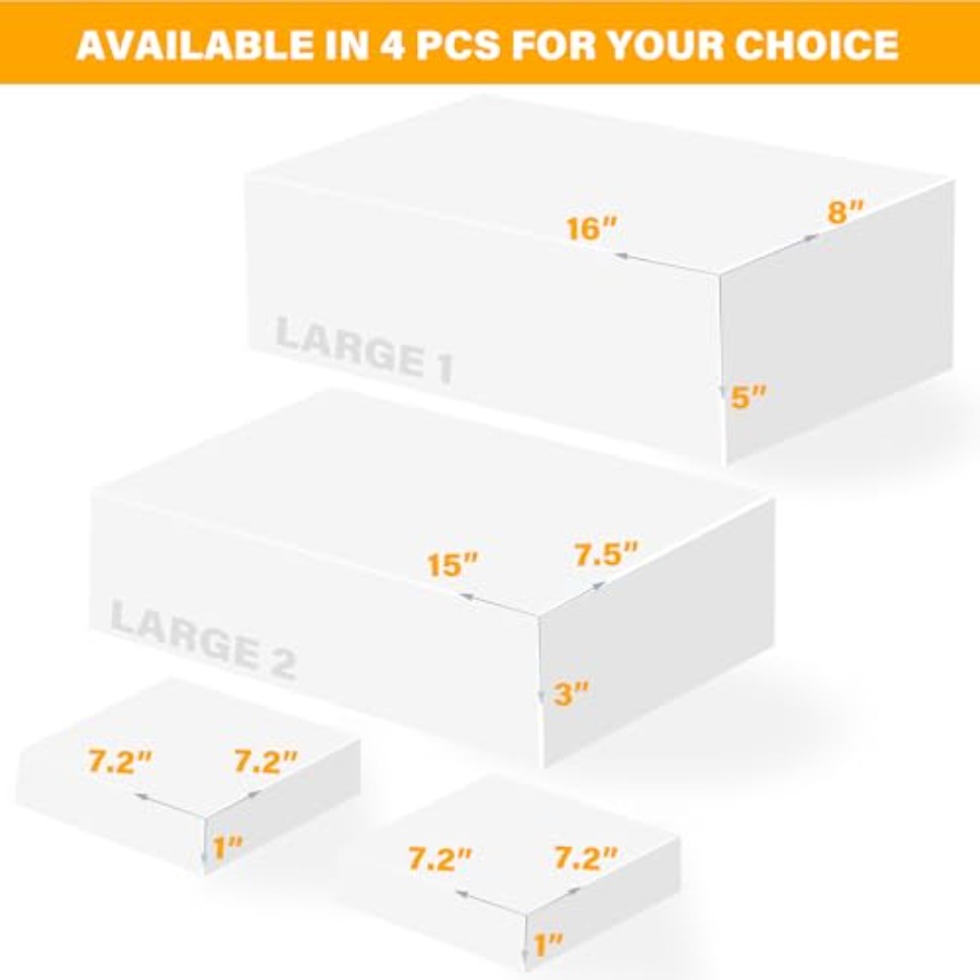 Large Buffet Risers Set of 4 D - Display Risers Set ulasan dan harga