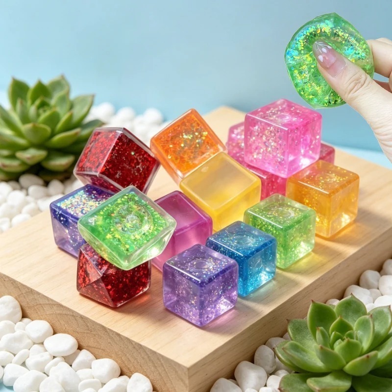 Squishy Mini Water Cube Squeez - Fidget Cube Original ulasan dan harga
