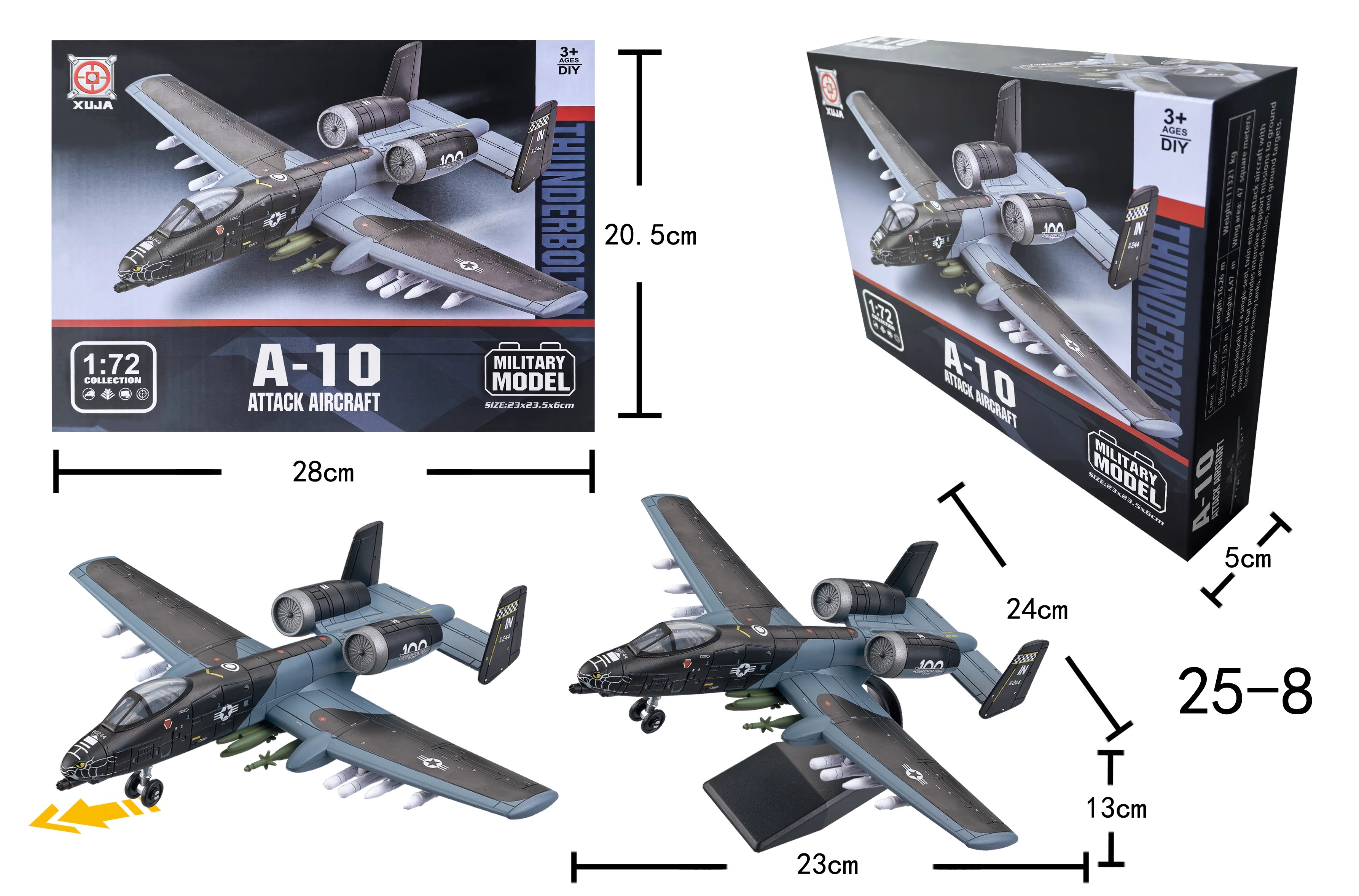 A-10 Warthog 1/72 Scale Micro  - Model Airplane Plastic ulasan dan harga