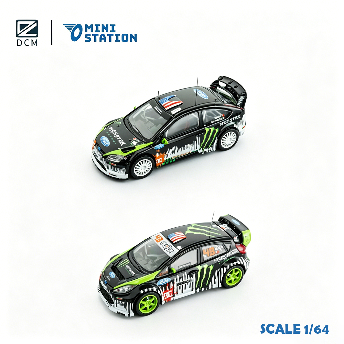 DCM × Mini Station 1:64 Ken Bl - Die Cast Car 1 64 ulasan dan harga