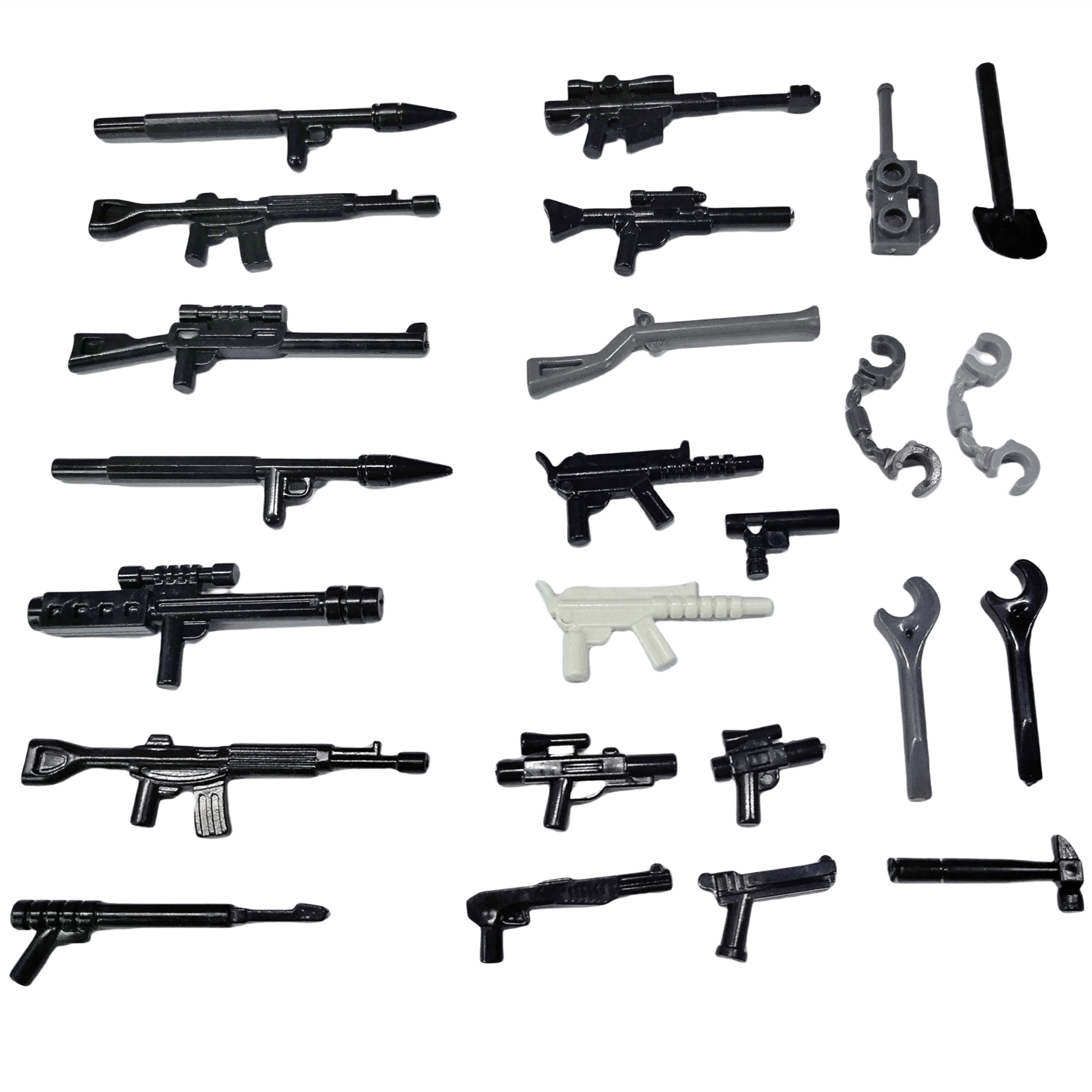 Military WW2 Weapon Guns Soldi - Lego Minifigure Holder ulasan dan harga