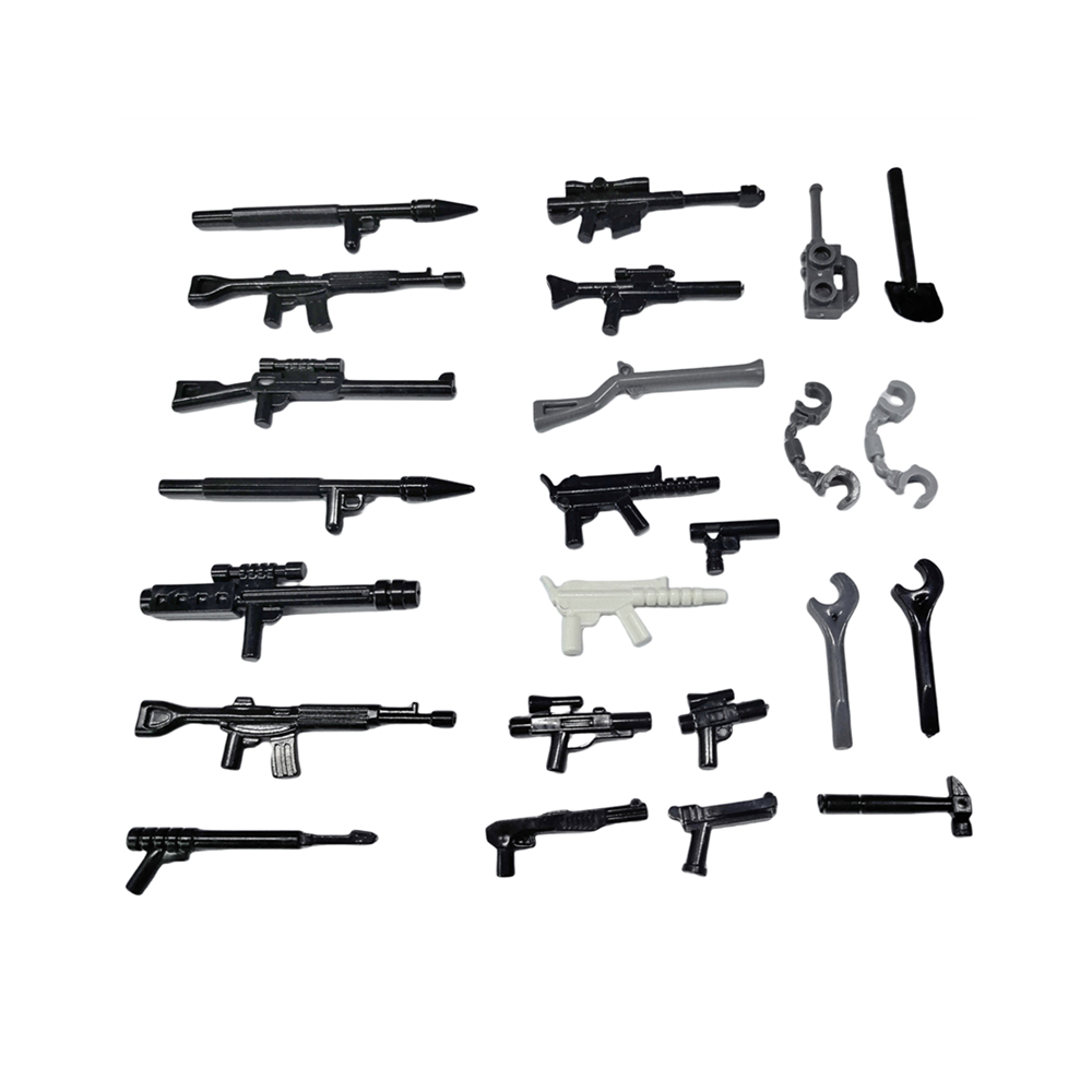 Military WW2 Weapon Guns Soldi - Lego Minifigure Holder ulasan dan harga
