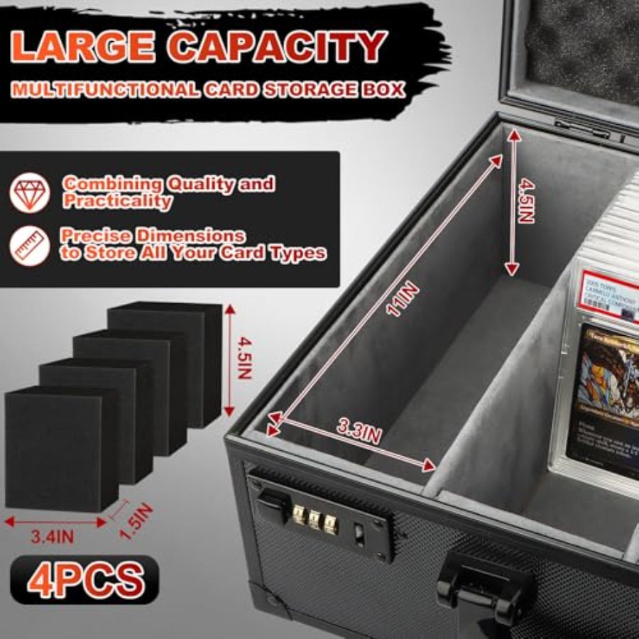 Graded Card Storage Box Holds  - Card Top Loader ulasan dan harga