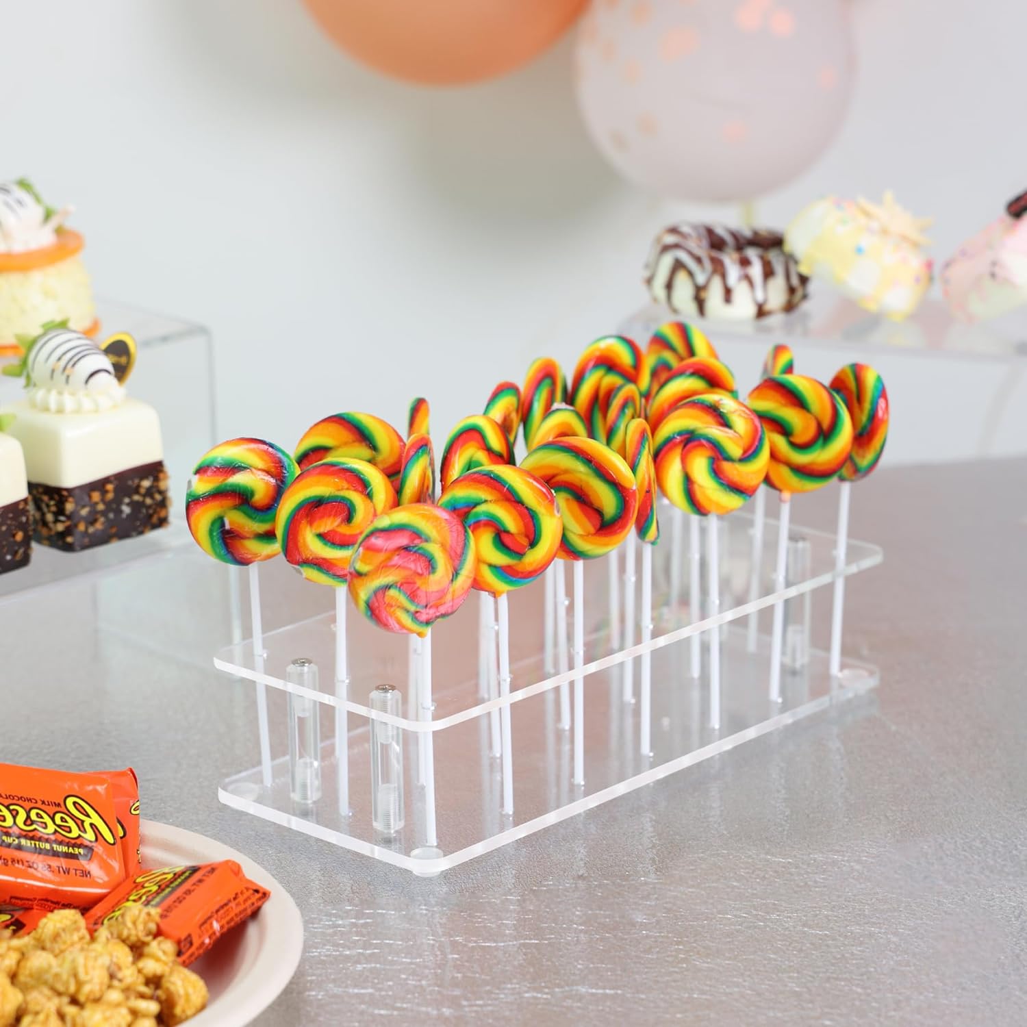 Acrylic Cake Pop Display Stand - Pop Display Shelf ulasan dan harga