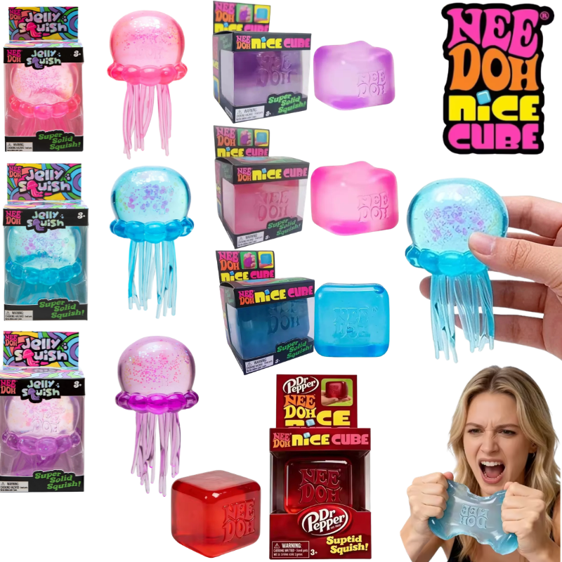 Schylling Nee Doh Jellyfish &  - Fidget Cube Original ulasan dan harga