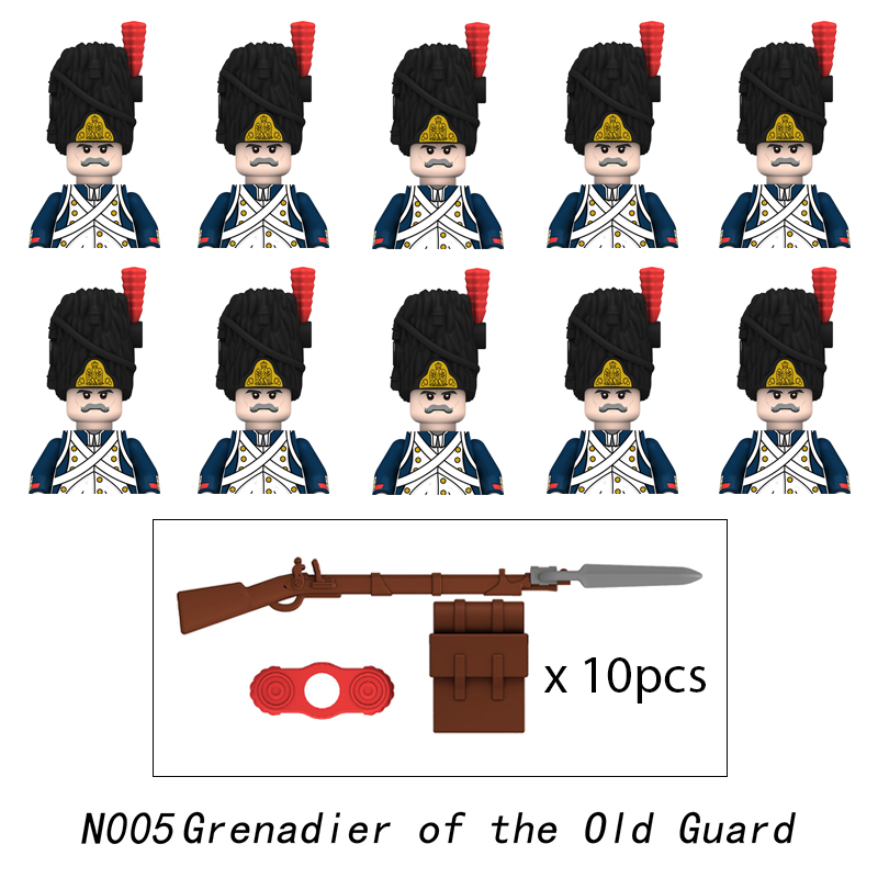 10pcs Napoleonic Wars Military - Lego Minifigure Holder ulasan dan harga