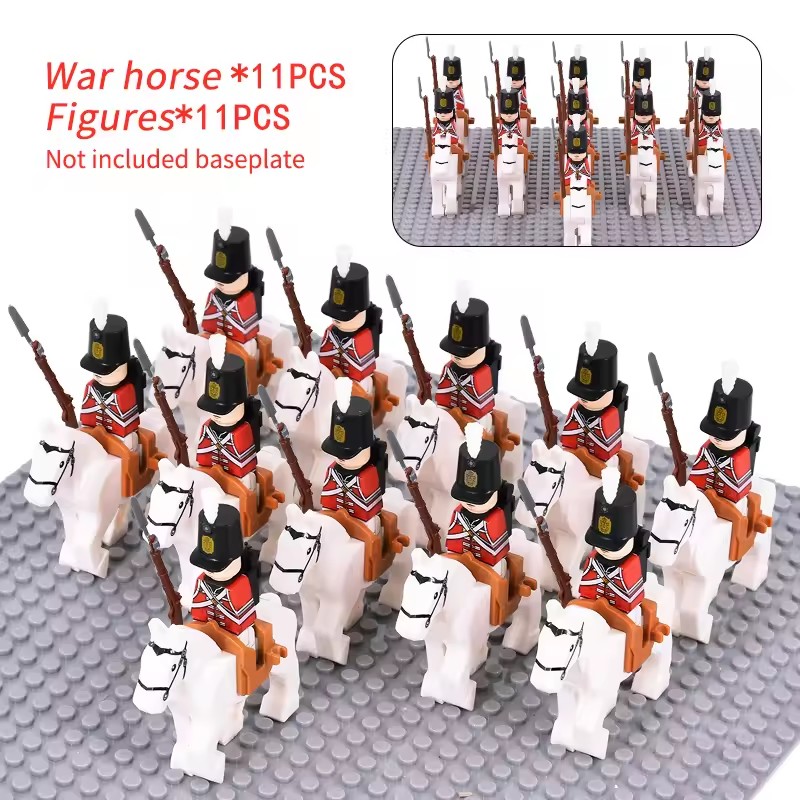 10pcs Napoleonic Wars Military - Lego Minifigure Holder ulasan dan harga