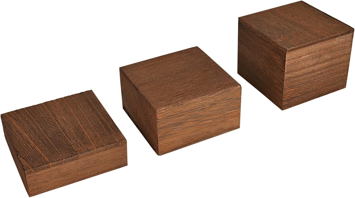 Wooden Display Risers Set - 3  - Display Risers Set ulasan dan harga