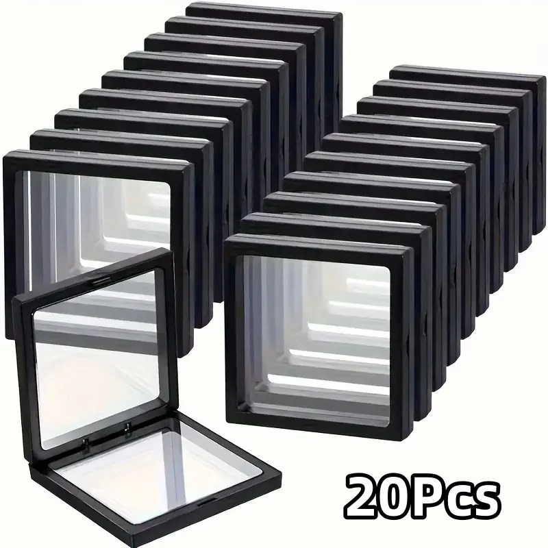 20Pcs Clearview 3D Floating Di - Display Case Acrylic ulasan dan harga