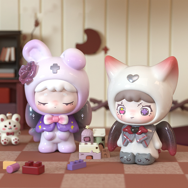 Qubii Blind Box Day Night Autu - Vinyl Figure Blank ulasan dan harga