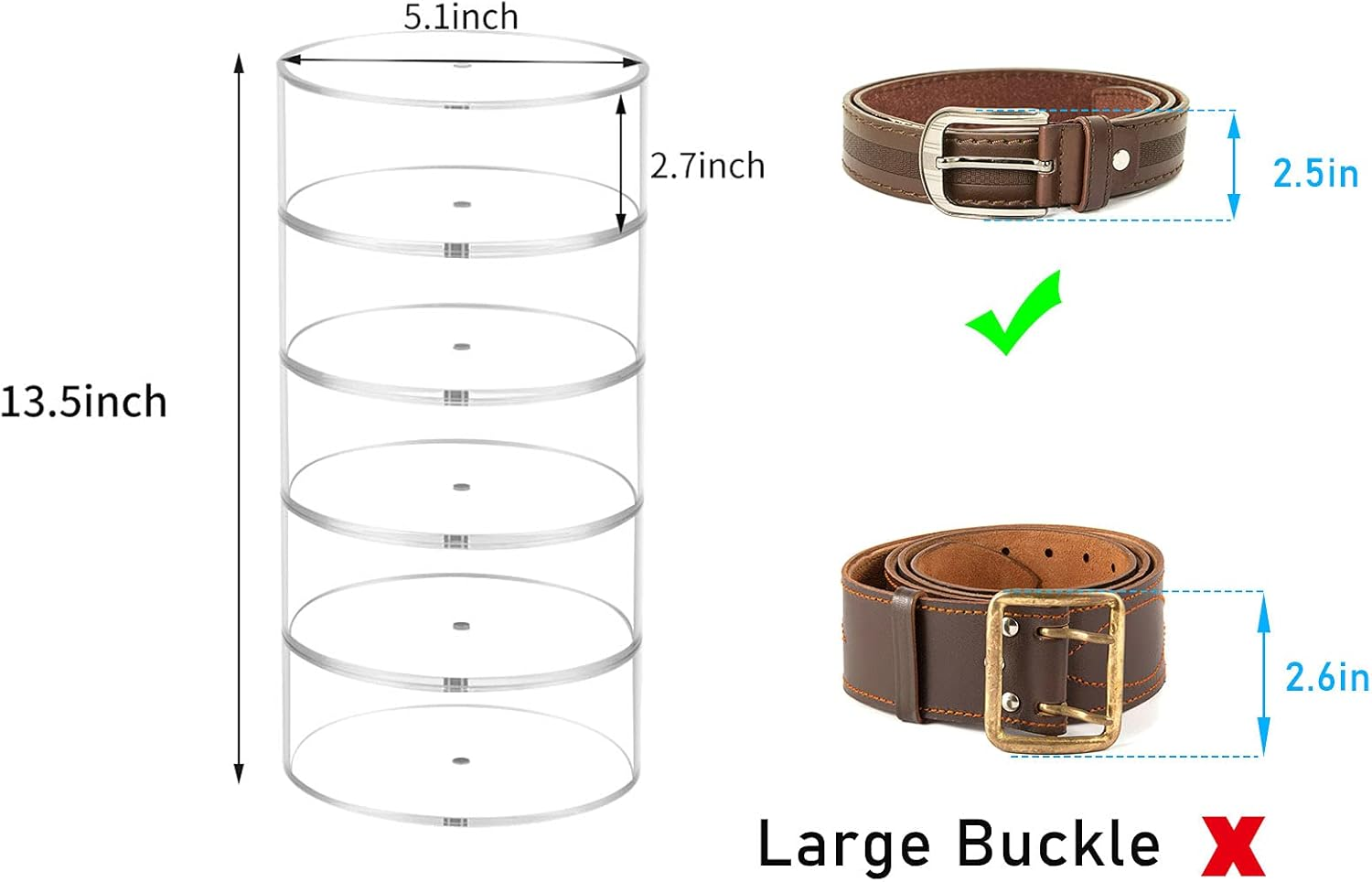 Belt Organizer, Acrylic Displa - Display Case Acrylic ulasan dan harga