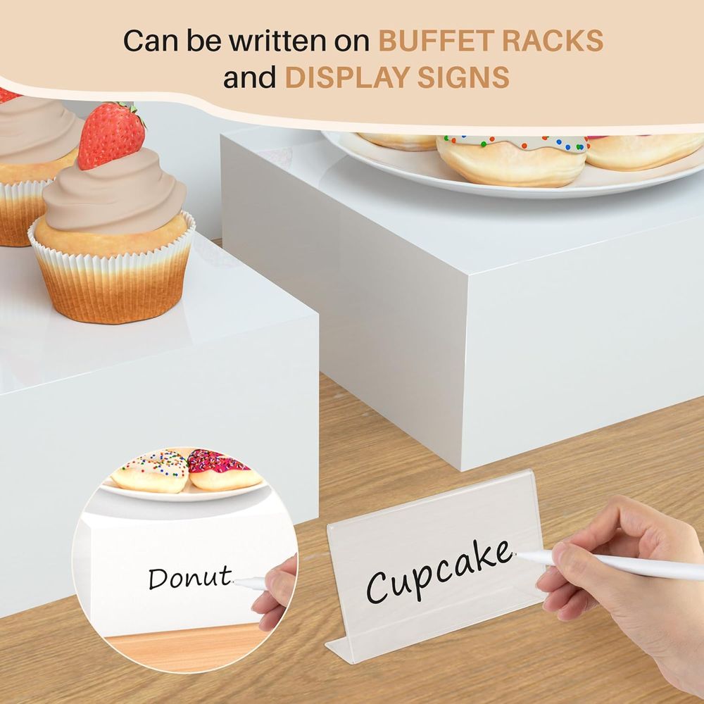 【8Pcs】 Buffet Risers,Dessert T - Display Risers Set ulasan dan harga